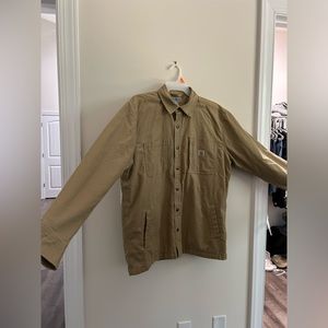 Carhartt, L, tan, blanket lined shirt jacket